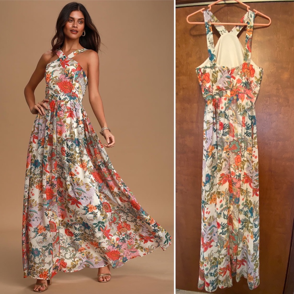 LuLu’s floral Maxi dress